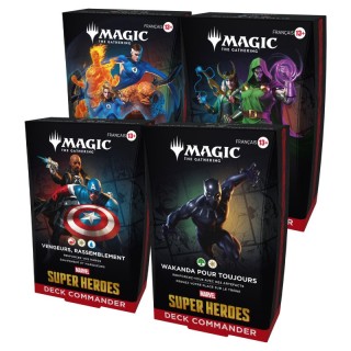 MTG - Marvel Super Heroes Deck commander display (4 decks) - FR