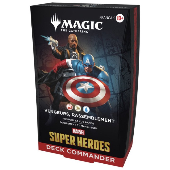 MTG - Marvel Super Heroes Deck commander display (4 decks) - FR