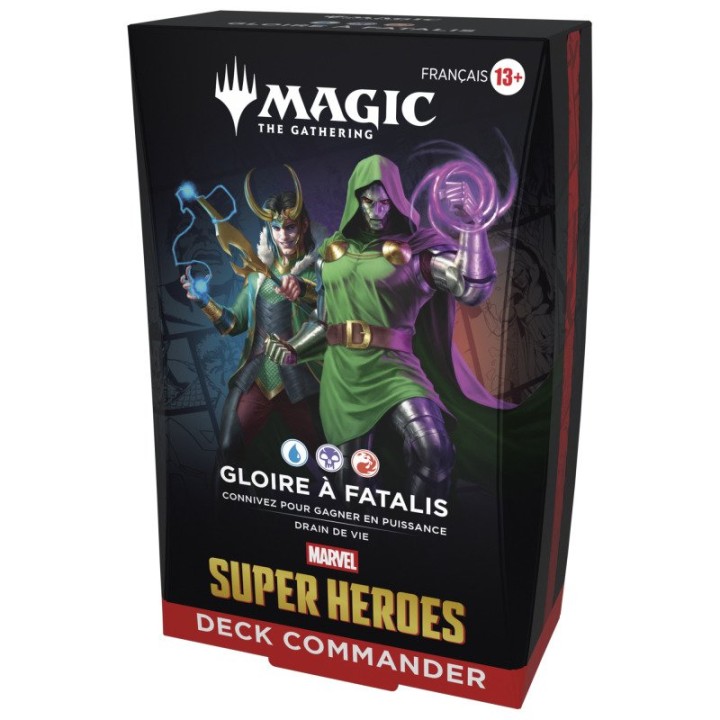 MTG - Marvel Super Heroes Deck commander display (4 decks) - FR
