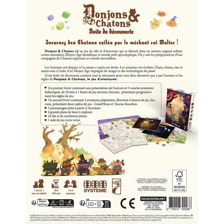 Donjons & Chatons - Boîte de découverte