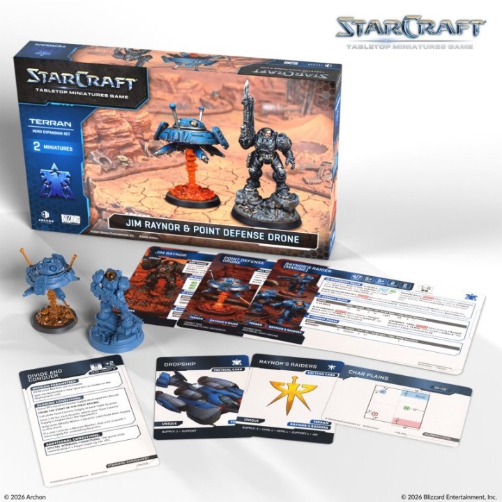 StarCraft TMG – Terrans – Jim Raynor et drone de défense ponctuelle
