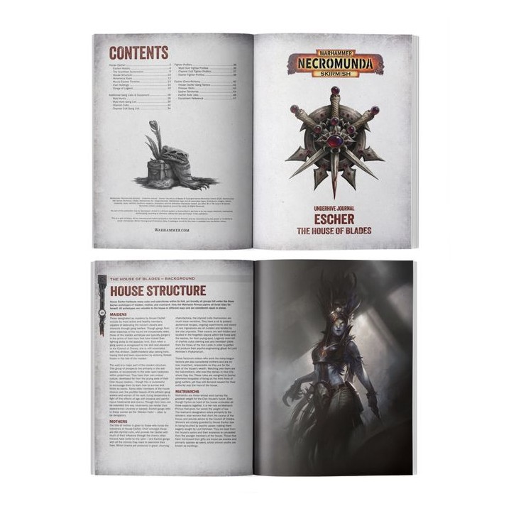 Underhive Journal: Escher: House of Blades (Anglais) - Escher - necromunda