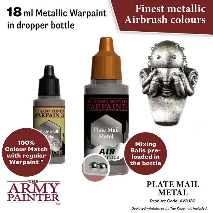 TAP - Warpaints Air Metallics: Plate Mail Metal