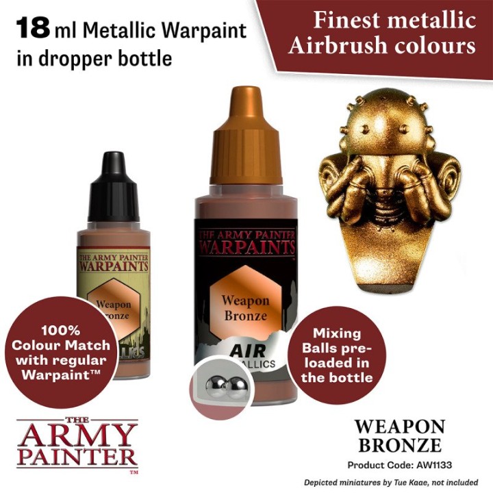 TAP - Warpaints Air Metallics: Weapon Bronze
