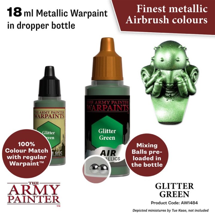 TAP - Warpaints Air Metallics: Glitter Green