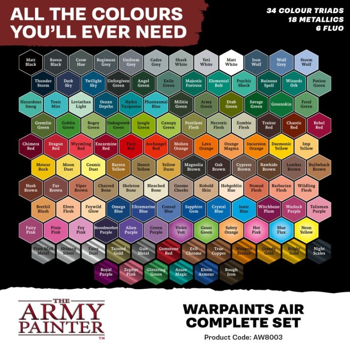 TAP - Warpaints Air Complete Set