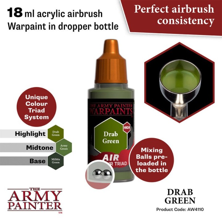 TAP - Warpaints Air: Drab Green
