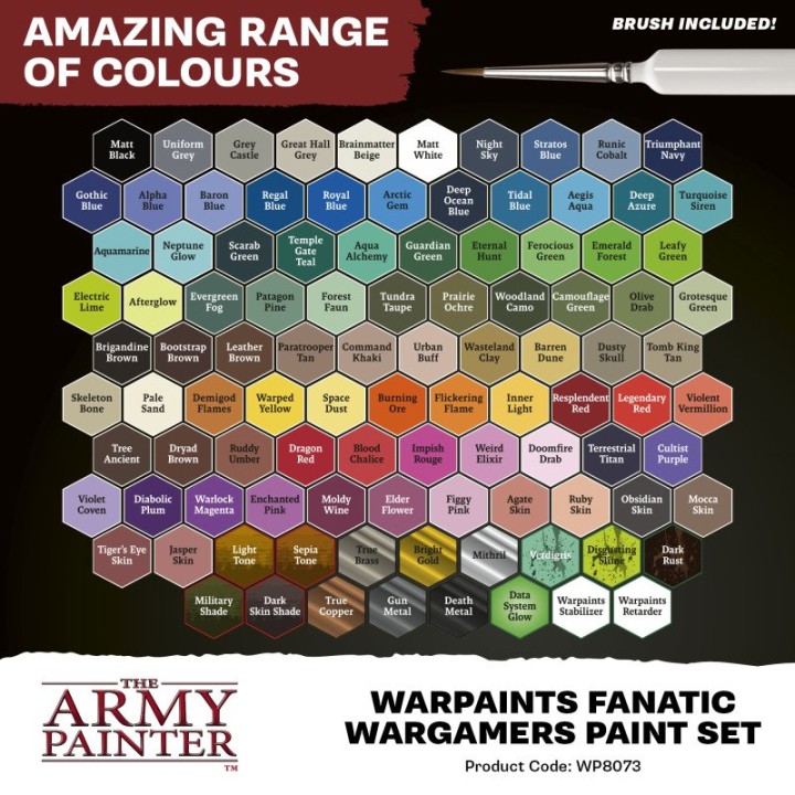 TAP - Warpaints Fanatic: Wargamers Paint Set