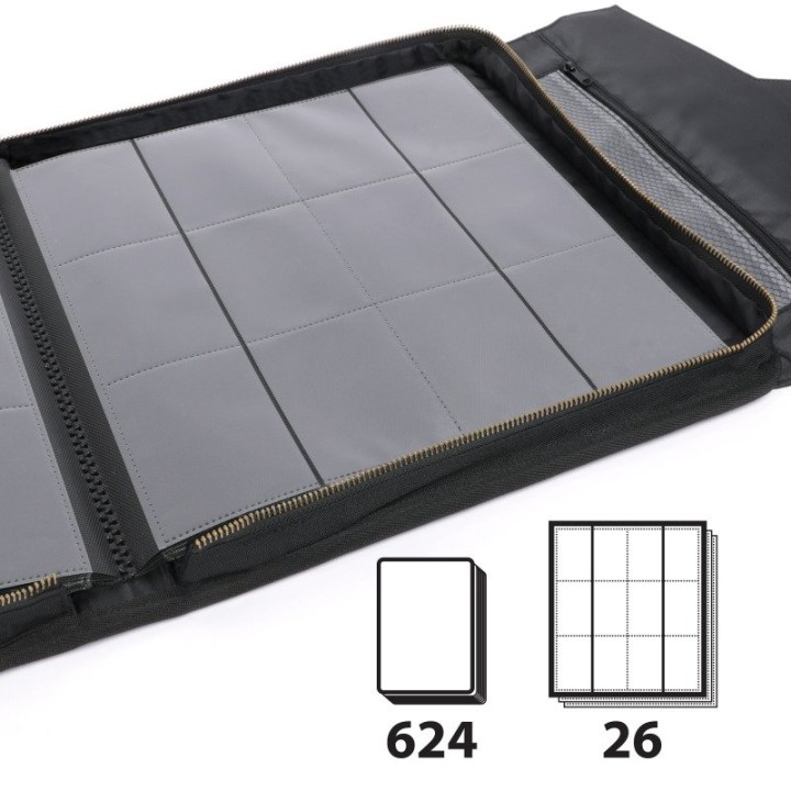 Classeur TCG 12 poches zippé – Album 624 cartes Pokémon MTG Yu-Gi-Oh! | ENHANCE