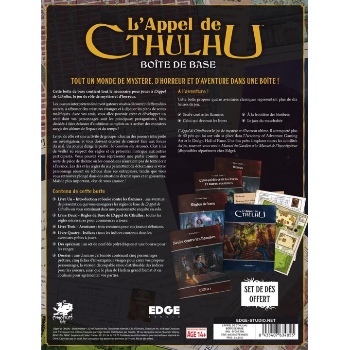 L'Appel de Cthulhu : Boîte de base