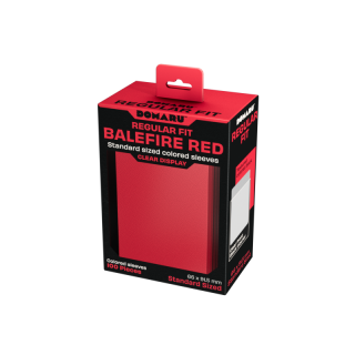 Gatherers' Tavern - DOMARU Regular Fit Sleeves: Balefire Red (100 Sleeves)