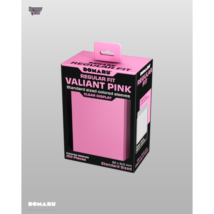 Gatherers' Tavern - DOMARU Regular Fit Sleeves: Valiant Pink (100 Sleeves)