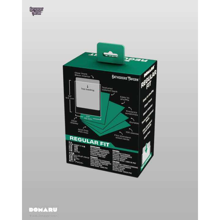 Gatherers' Tavern - DOMARU Regular Fit Sleeves: Sylvan Green (100 Sleeves)