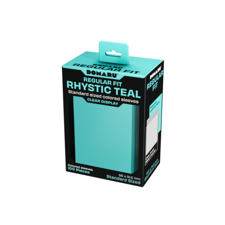 Gatherers' Tavern - DOMARU Regular Fit Sleeves: Rhystic Teal (100 Sleeves)