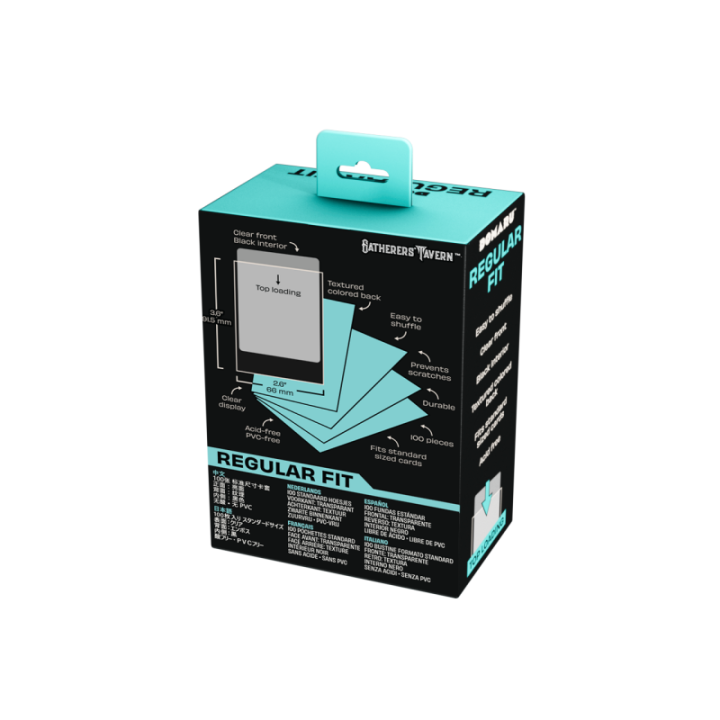 Gatherers' Tavern - DOMARU Regular Fit Sleeves: Rhystic Teal (100 Sleeves)