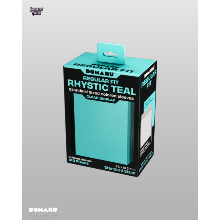 Gatherers' Tavern - DOMARU Regular Fit Sleeves: Rhystic Teal (100 Sleeves)