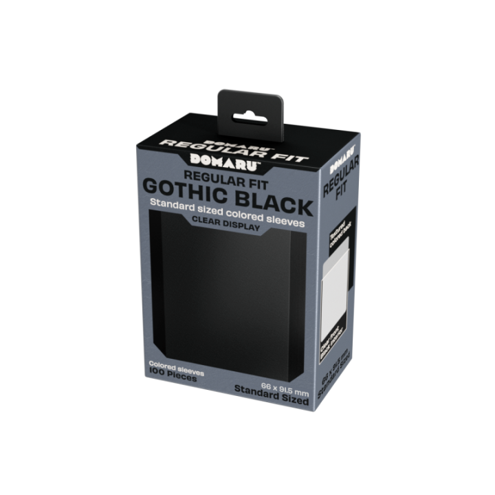 Gatherers' Tavern - DOMARU Regular Fit Sleeves: Gothic Black (100 Sleeves)