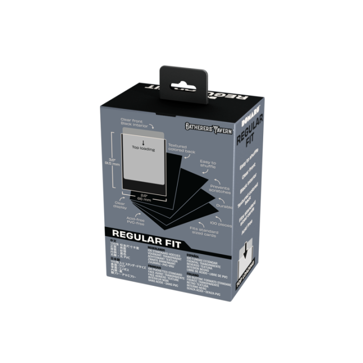 Gatherers' Tavern - DOMARU Regular Fit Sleeves: Gothic Black (100 Sleeves)