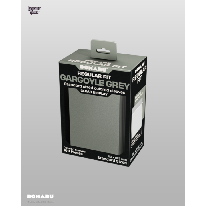 Gatherers' Tavern - DOMARU Regular Fit Sleeves: Gargoyle Grey (100 Sleeves)