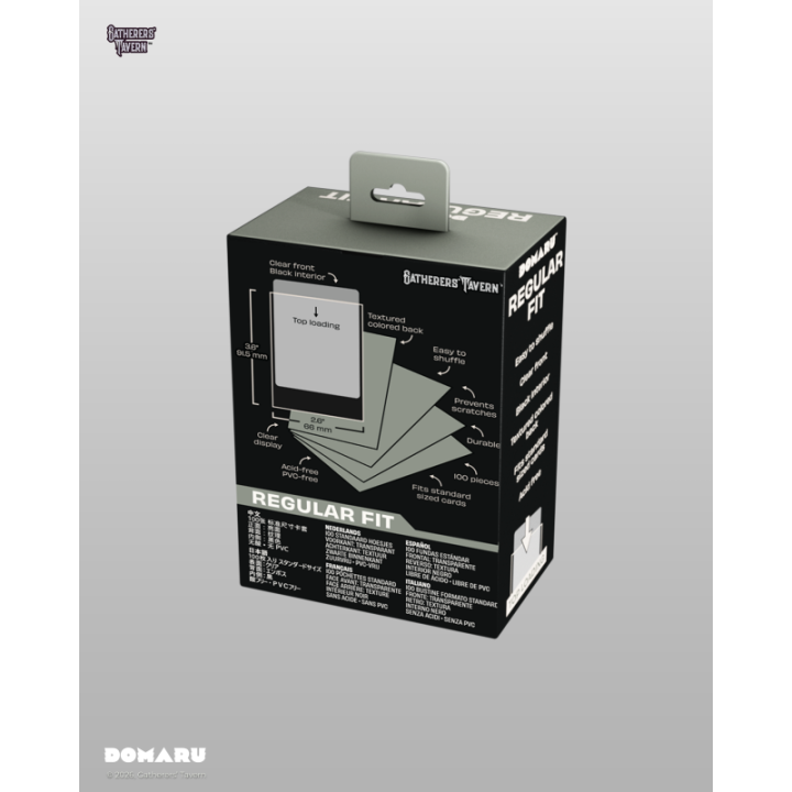 Gatherers' Tavern - DOMARU Regular Fit Sleeves: Gargoyle Grey (100 Sleeves)