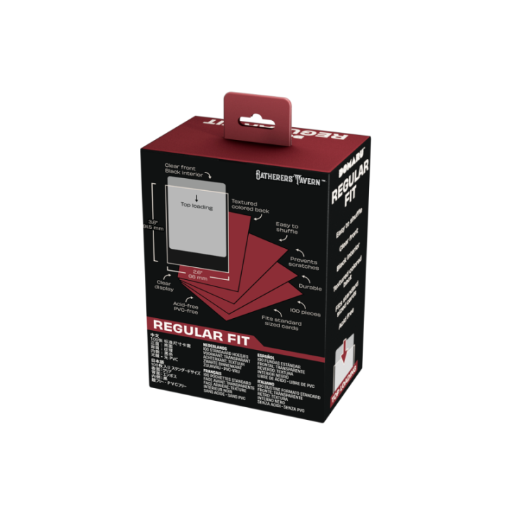 Gatherers' Tavern - DOMARU Regular Fit Sleeves: Imperial Red (100 Sleeves)