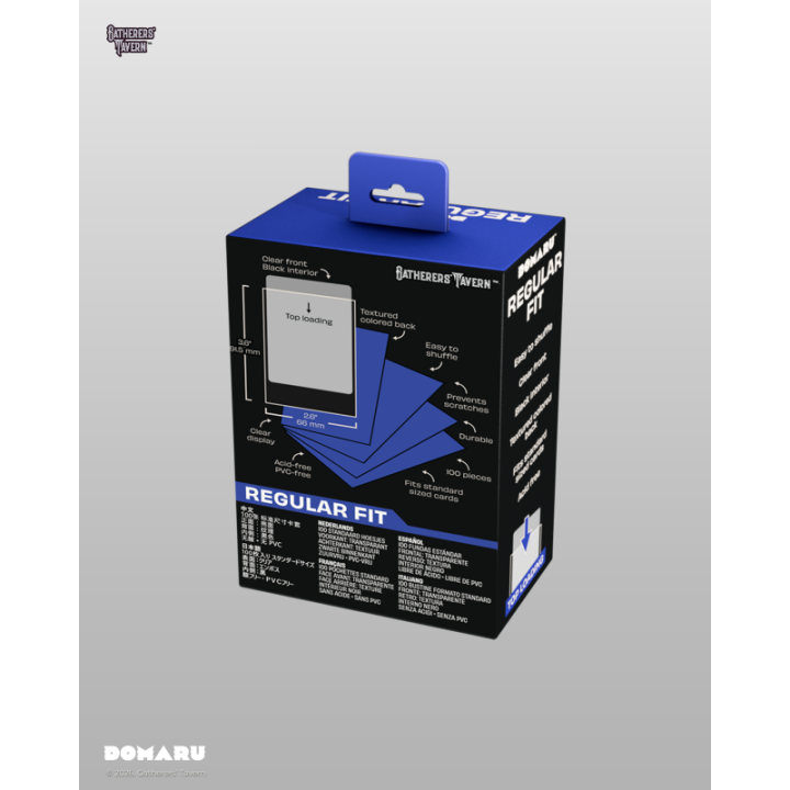 Gatherers' Tavern - DOMARU Regular Fit Sleeves: Noble Blue (100 Sleeves)