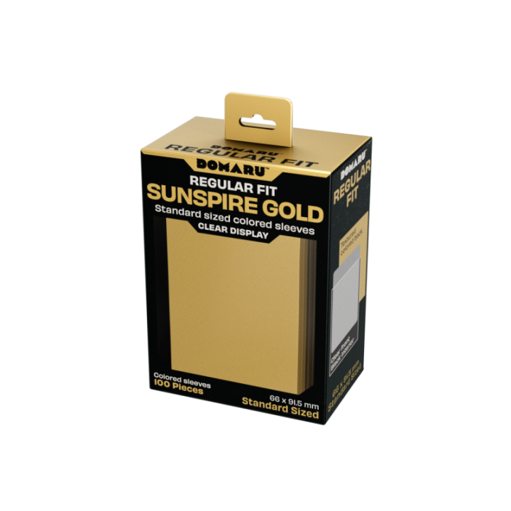 Gatherers' Tavern - DOMARU Regular Fit Sleeves: Sunspire Gold (100 Sleeves)
