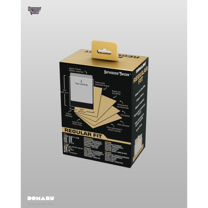 Gatherers' Tavern - DOMARU Regular Fit Sleeves: Sunspire Gold (100 Sleeves)