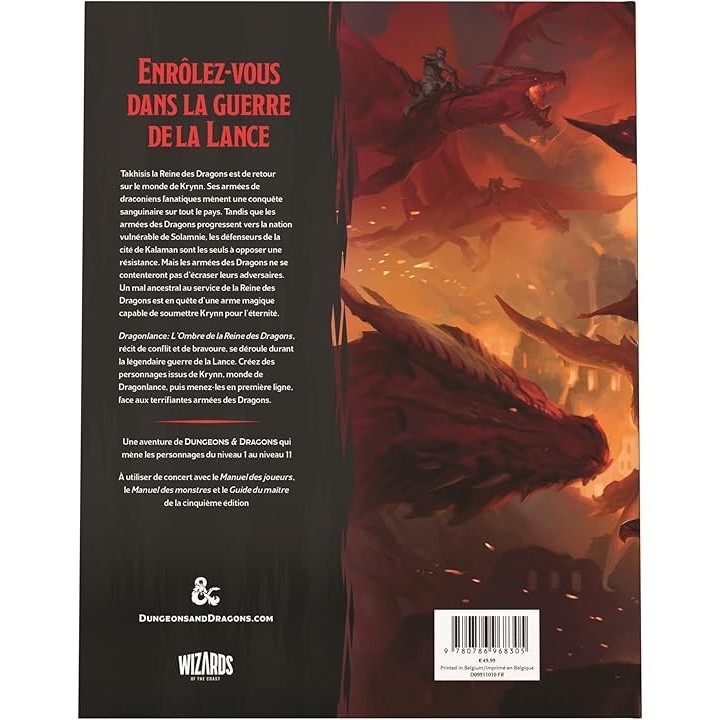 Dragonlance : l'ombre de la reine des dragons Hard Cover - FR