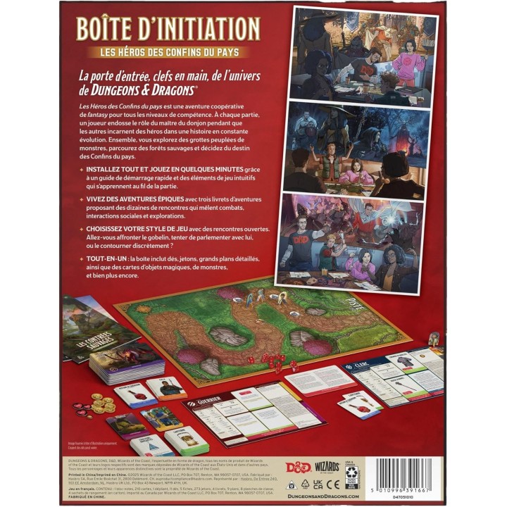 Donjons & Dragons – Boîte d’initiation : Les Héros des Confins du Pays - FR