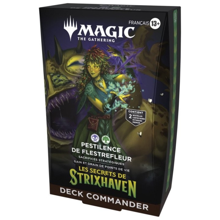 MTG - Deck Commander Magic: The Gathering Les Secrets de Strixhaven - Pestilence de Flestrefleur - FR