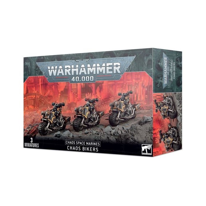 Motards du Chaos - Chaos Space Marines - wh40k