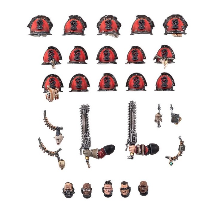 Améliorations et Décalcos Red Corsairs - Chaos Space Marines - wh40k
