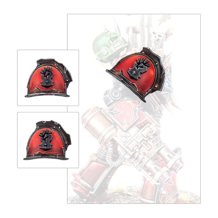 Améliorations et Décalcos Red Corsairs - Chaos Space Marines - wh40k