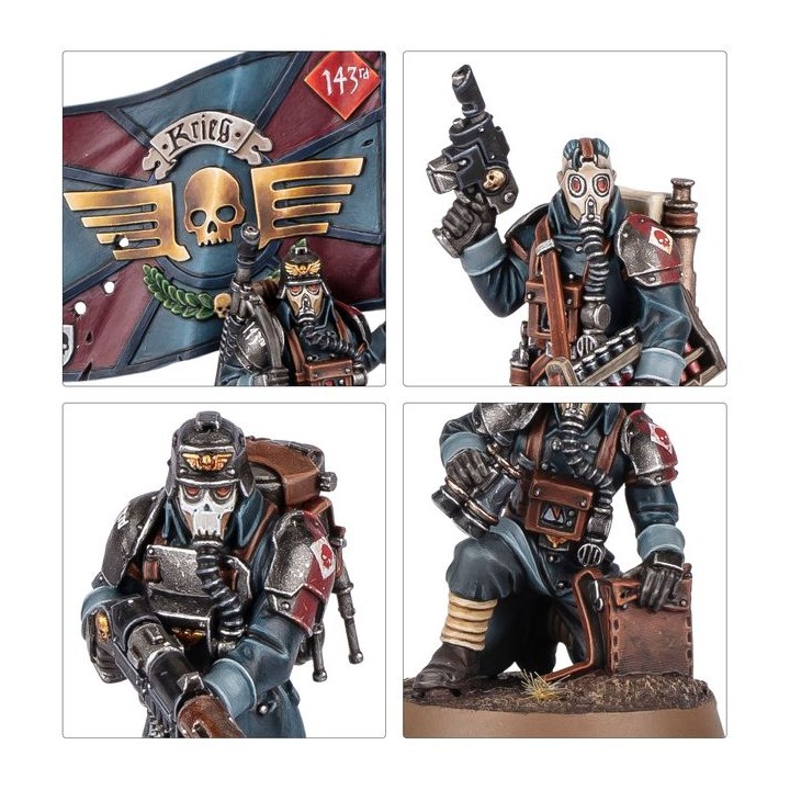 Escouade d'État-major de Krieg - Astra Militarum - wh40k