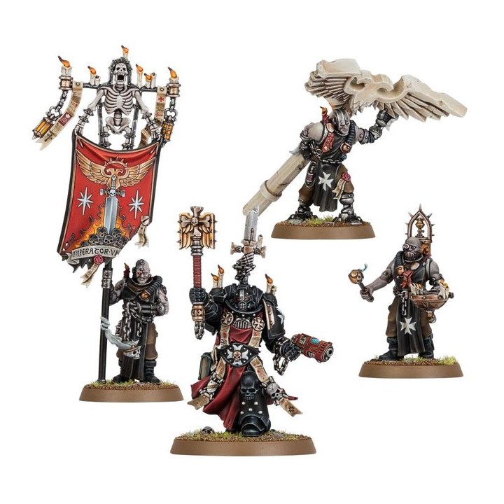 Chapelain Grimaldus & Suite - Black Templars - wh40k