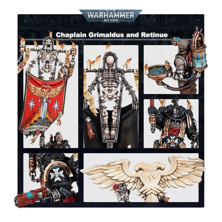 Chapelain Grimaldus & Suite - Black Templars - wh40k