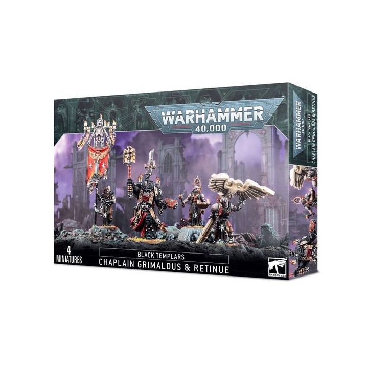 Chapelain Grimaldus & Suite - Black Templars - wh40k