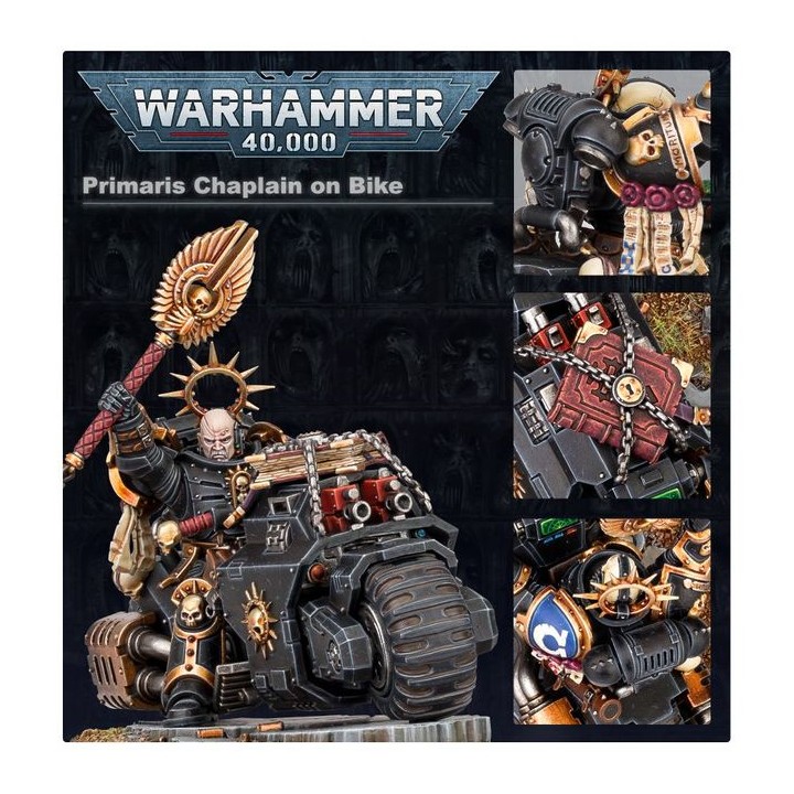 Chapelain à Moto - Space Marines - wh40k