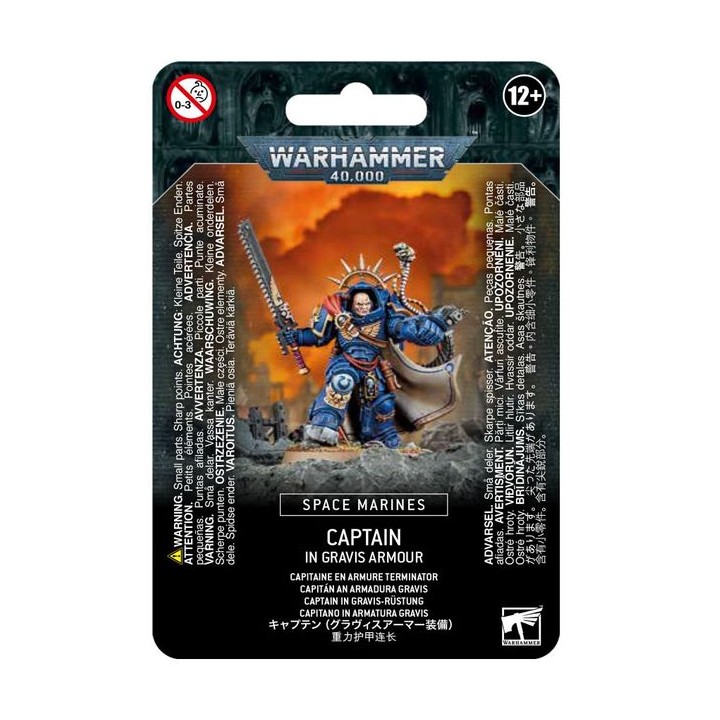 Capitaine en armure Gravis - Space Marines - wh40k