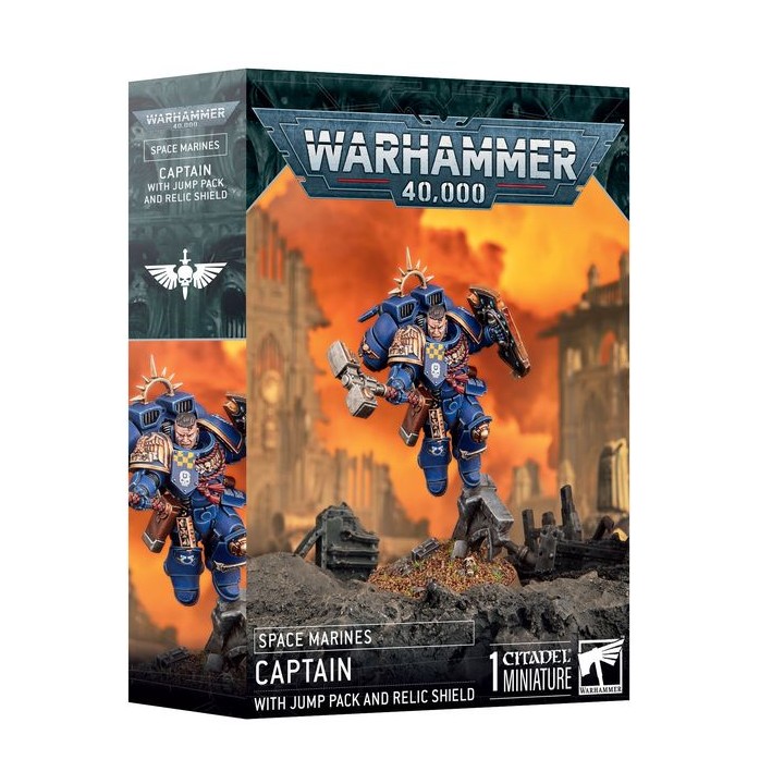 Capitaine avec Réacteur Dorsal et Bouclier Relique - Space Marines - wh40k
